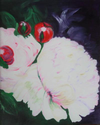 Peony 24 x 30: SOLD