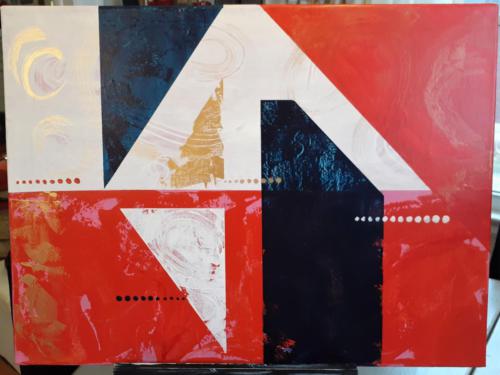 This Ship has sailed 18×24, can hang horizontal or verticle; available